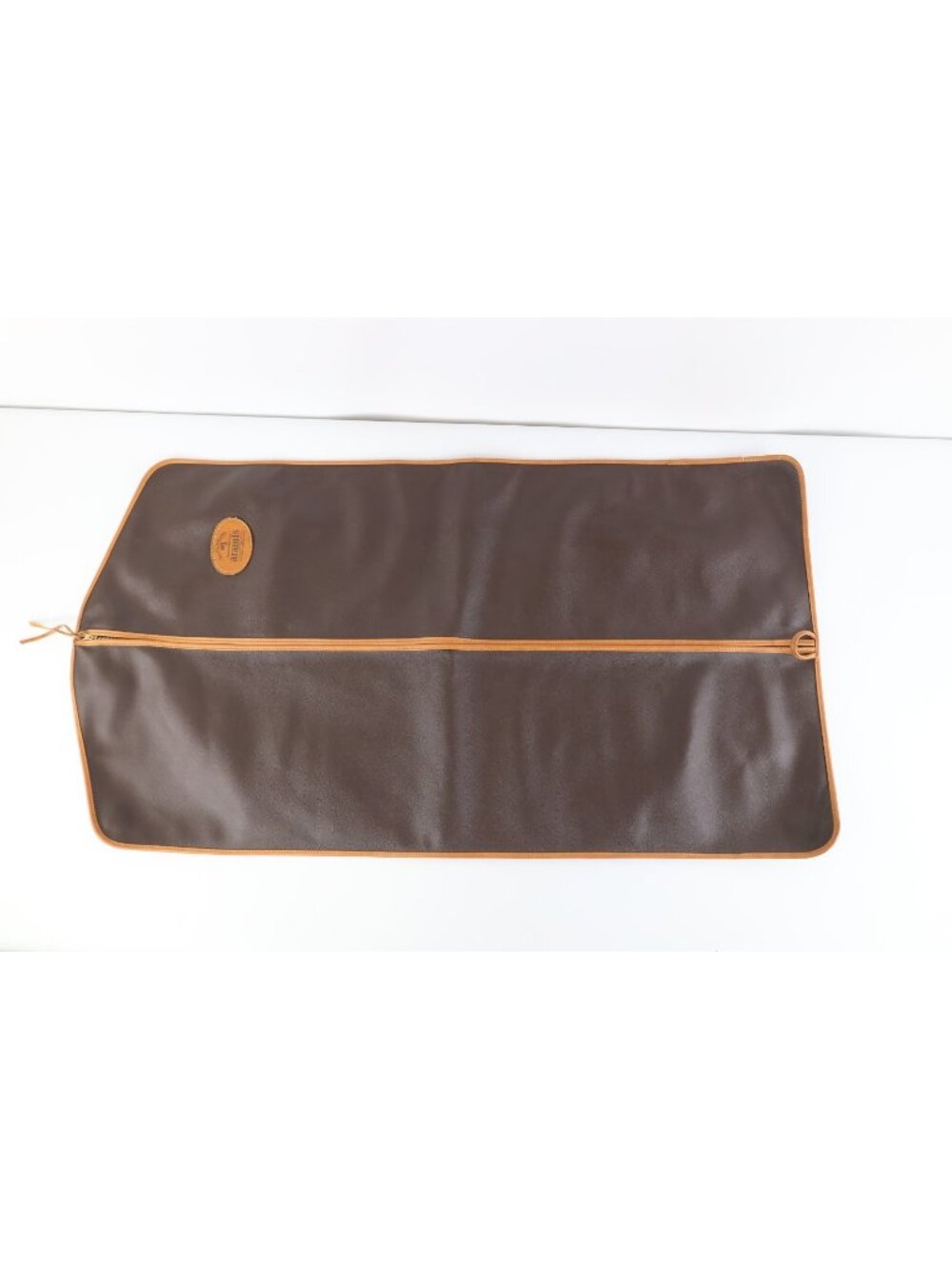 Vintage 70s 80s Aramis The Club Suiter No 1 Faux Leather Suit Bag Cover Brown